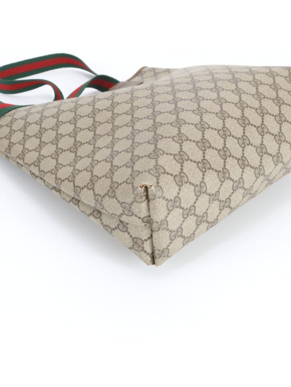 Gucci GG Supreme Sherry Line Leather Tote Shoulder Business Ebm - Picture 9 of 11